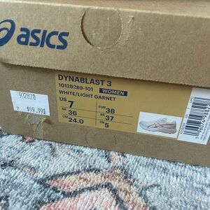 ASICS Dynablast 3 White/Light Garnet Women's Shoes